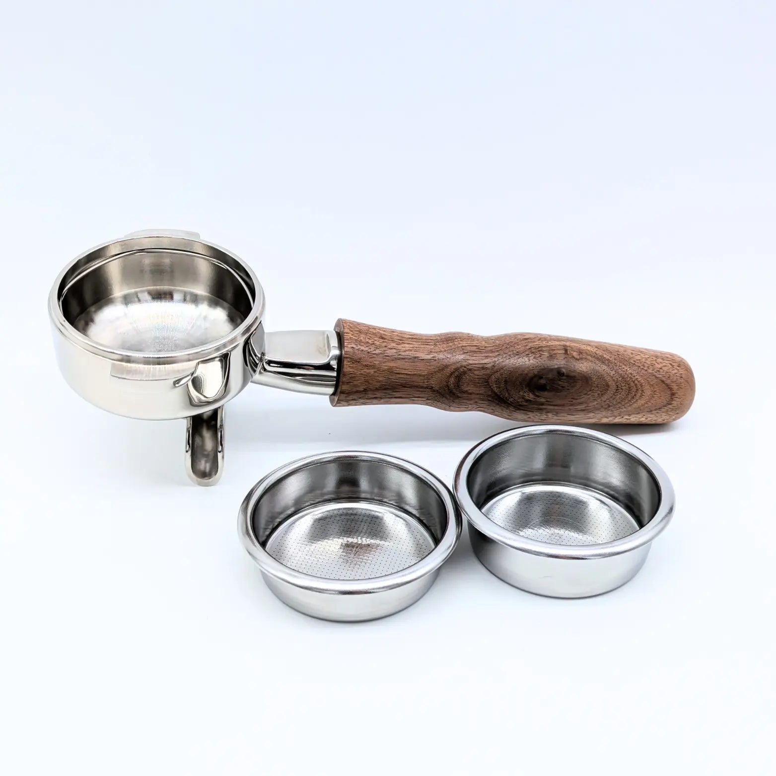 Doppelauslauf Siebträger E61/58mm - Vorderteil