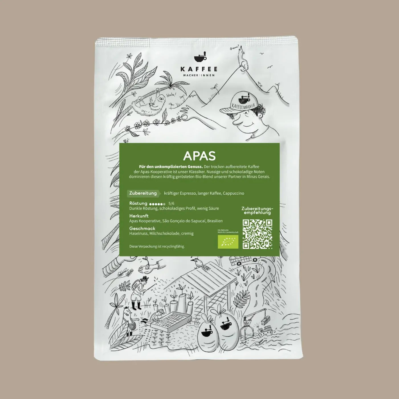 Apas, Bio Espresso aus Brasilien