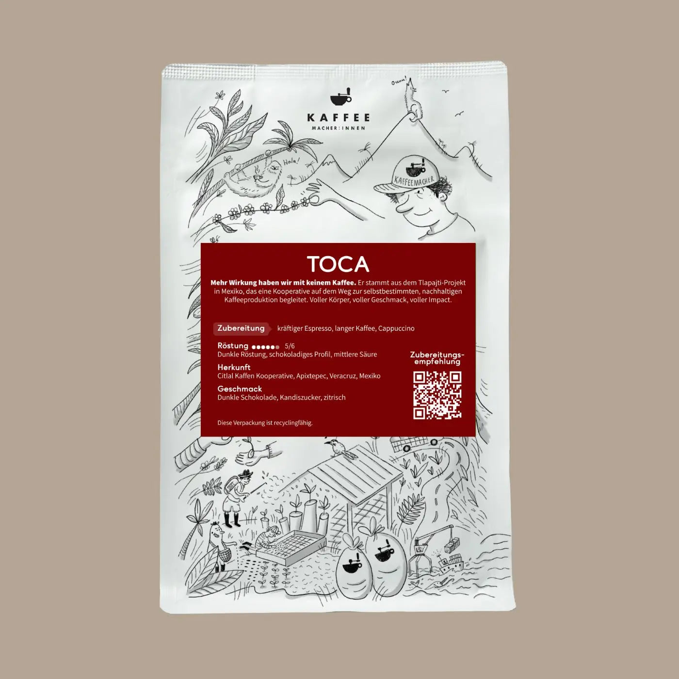 Toca, Espresso aus Mexiko