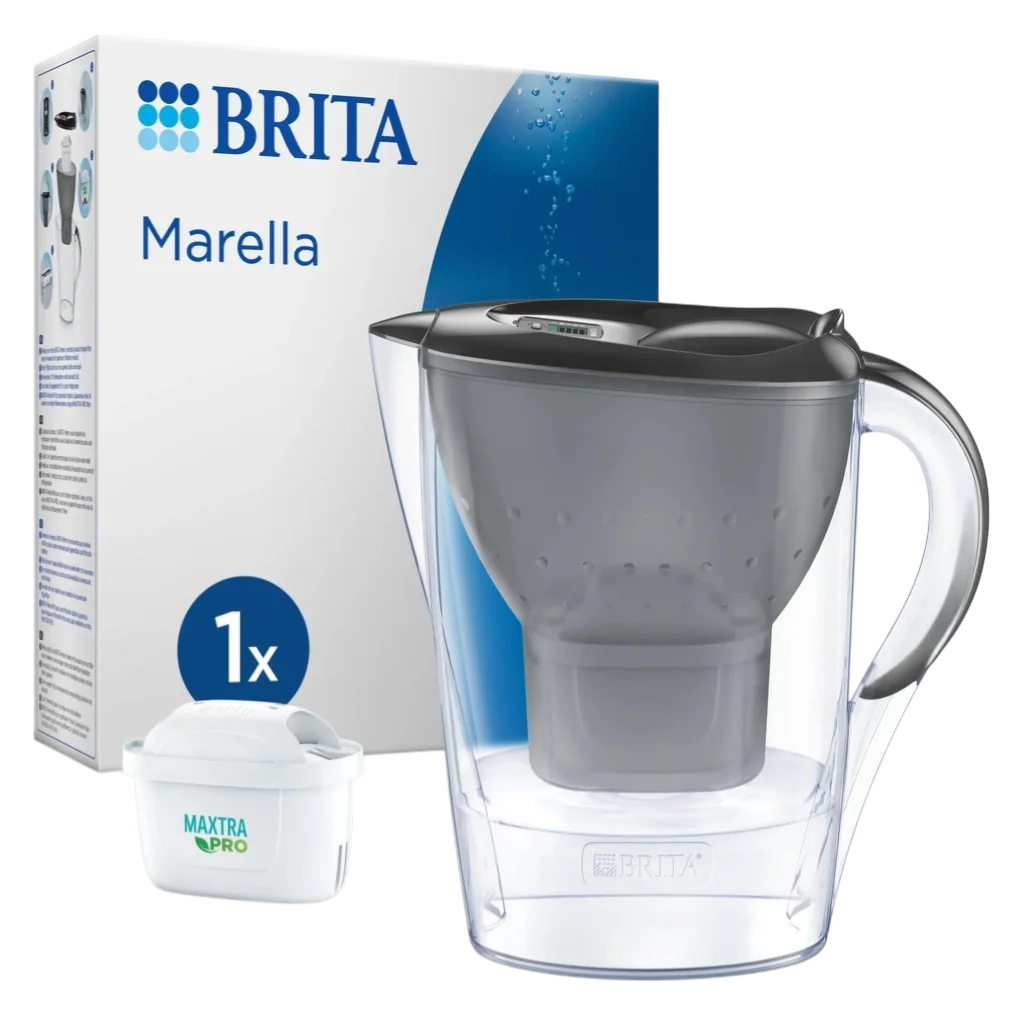BRITA Wasserfilter-Kanne MAXTRA Marella, 1x Pure Performance Kartusche