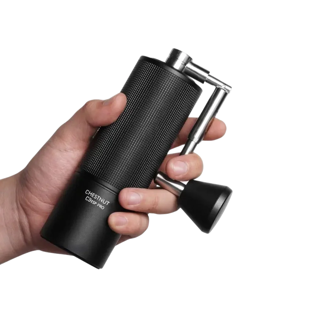 Timemore C3 ESP Pro mit eingeklapptem Griff in der Hand