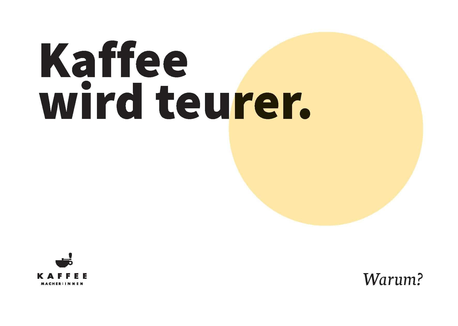 Der Kaffeepreis. Gründe für den Anstieg, Konsequenzen und Perspektiven