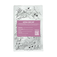 Unser Kaffee "APAS Decaf" Vorderansicht mit Label