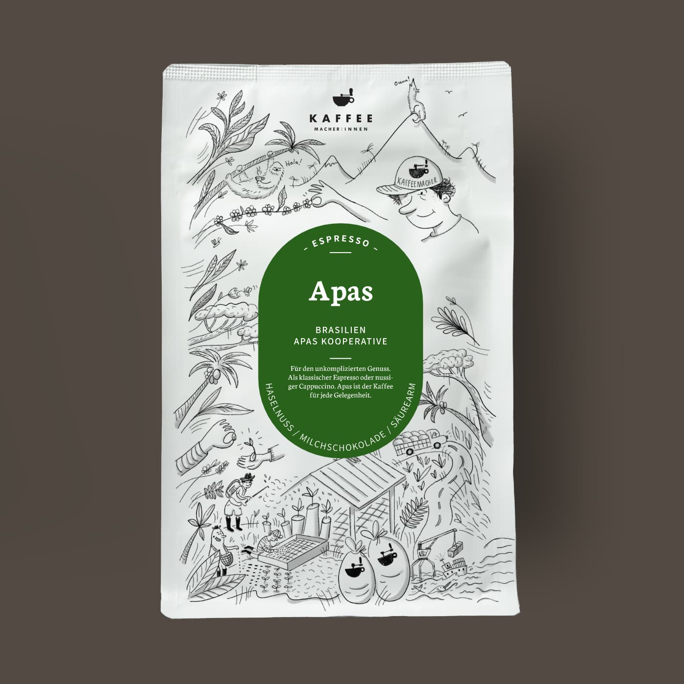 Apas, organic espresso from Brazil