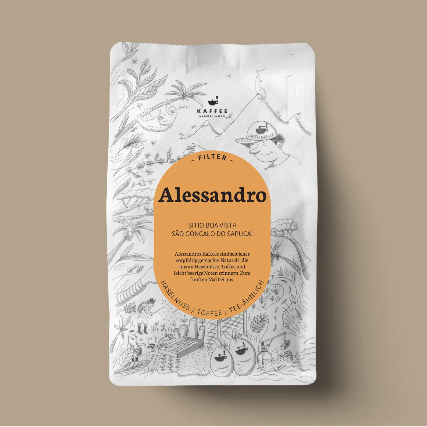 Alessandro, filter coffee from Brazil