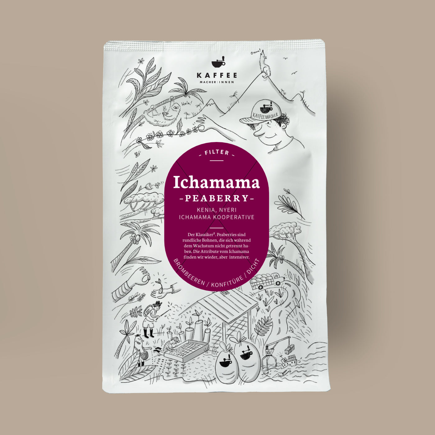 Ichamama Peaberry, filter coffee from Kenya 