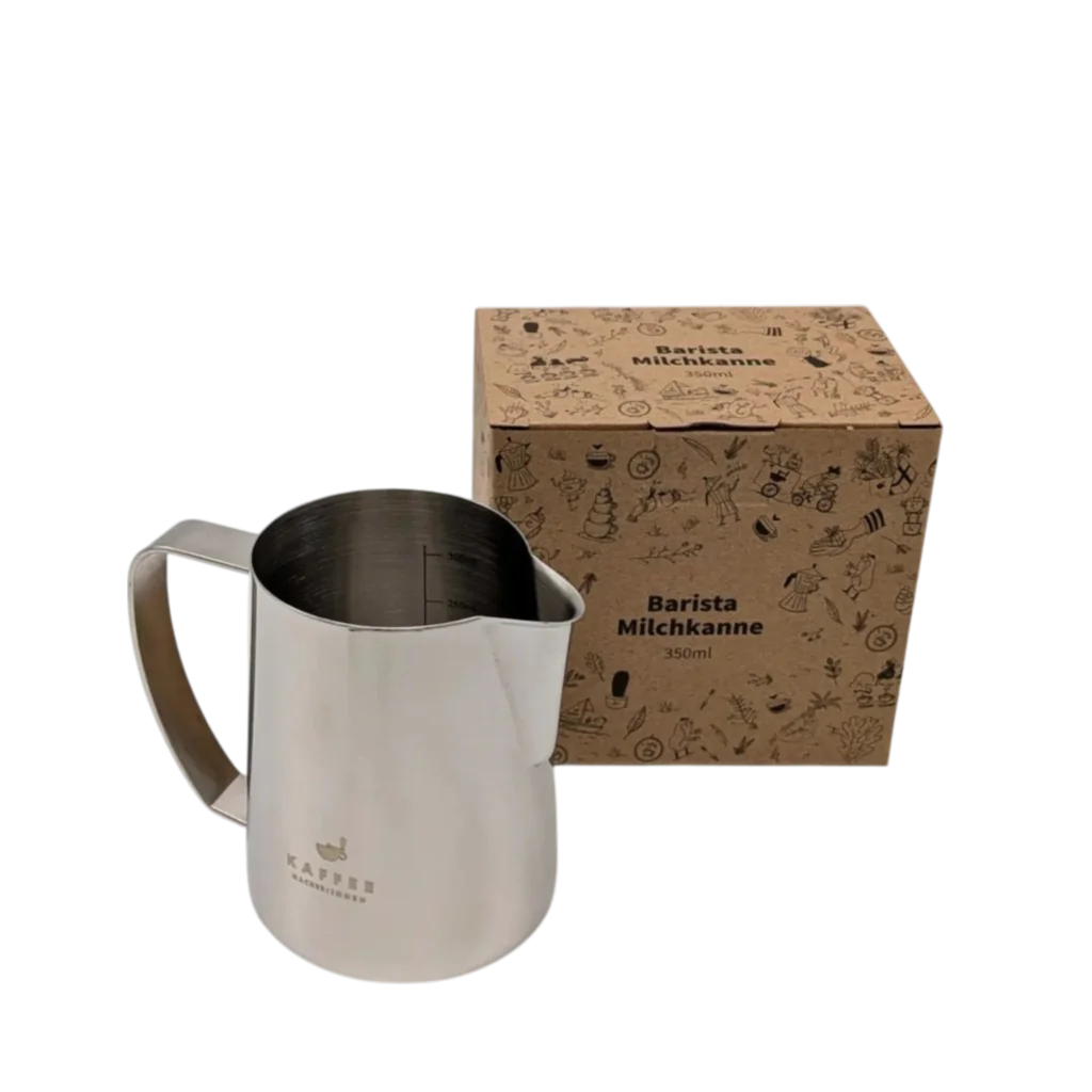 600ml Edelstahl Milchkanne mit Kaffeemacher Verpackung