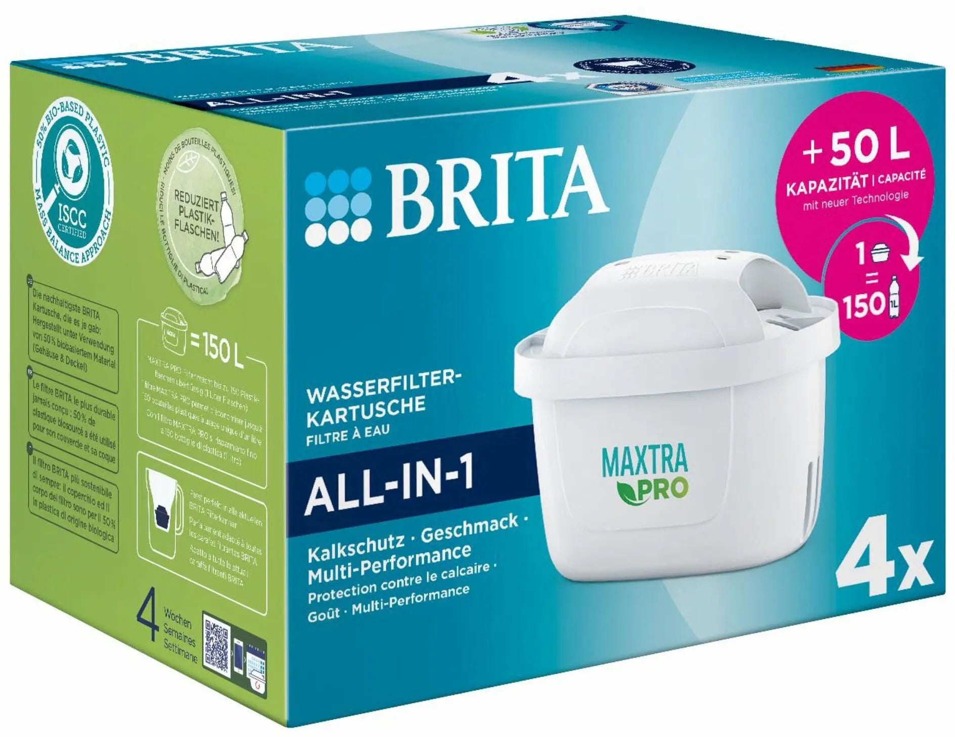 Brita MAXTRA PRO Ersatzfilter 4er Set