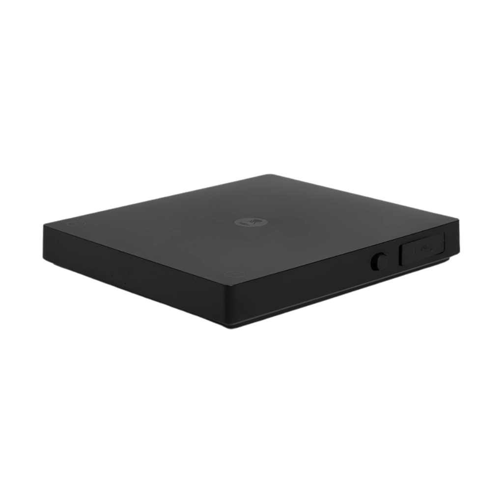 Timemore Black Mirror Mini Kaffeewaage in Schwarz als seitliche Detailansicht ohne Silikonauflage mit USB-C-Ladeanschluss