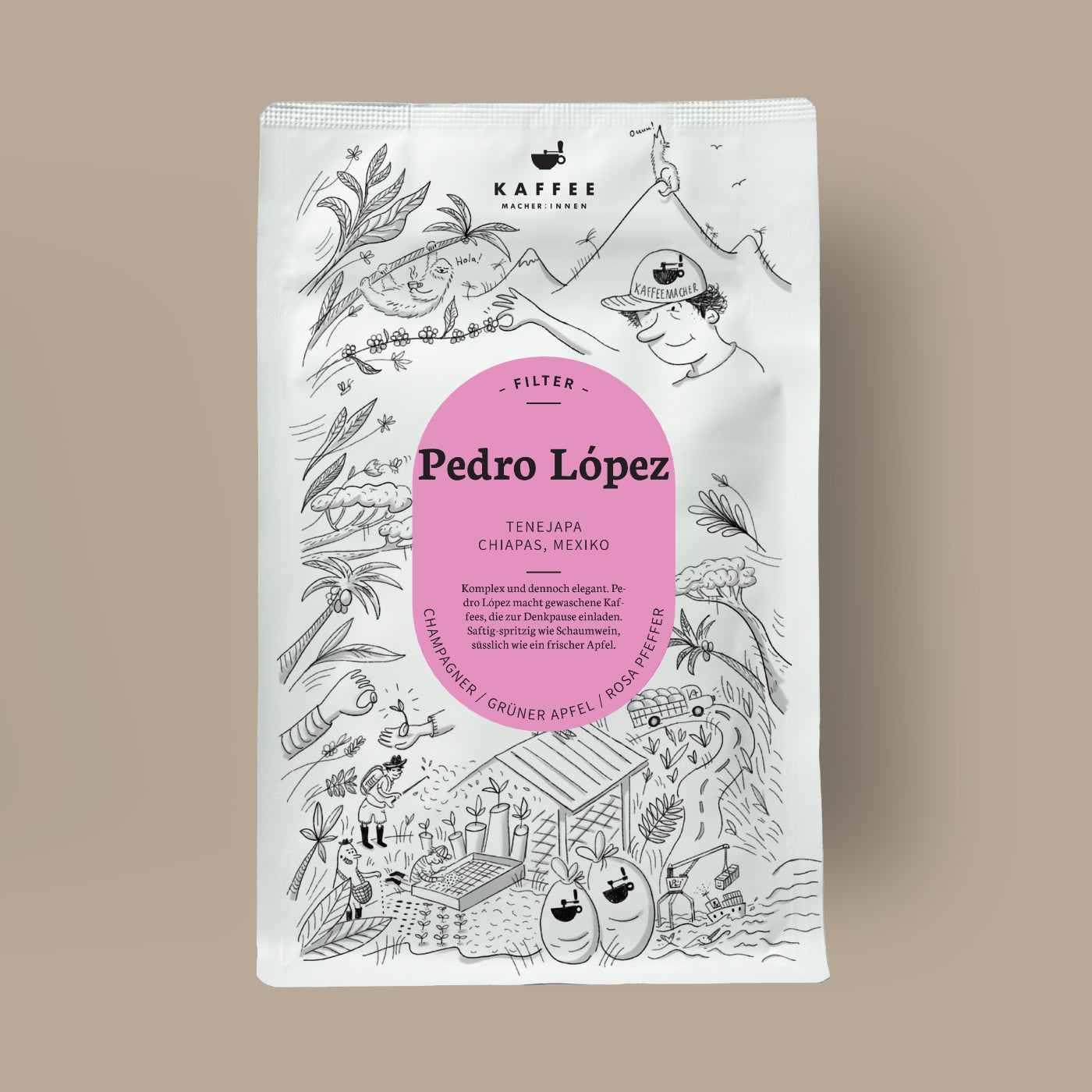 Pedro López, filter coffee from Mexico